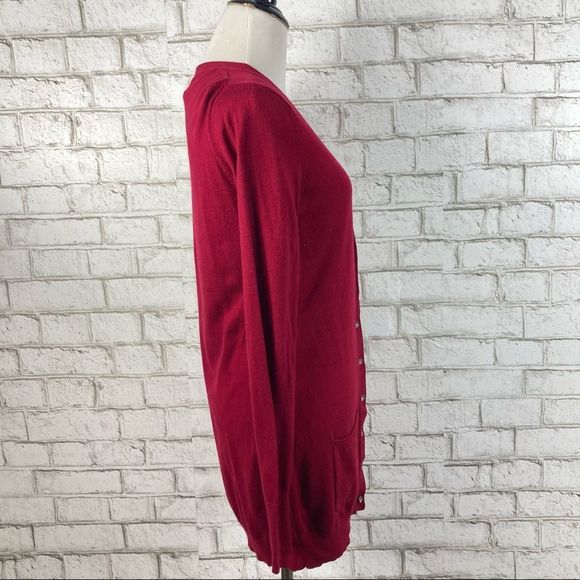 Express Rhinestone Button Cardigan Size Medium - Picture 2 of 9